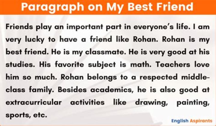 Paragraph On My Best Friend 100, 150, 200 to 250 Words (2024)